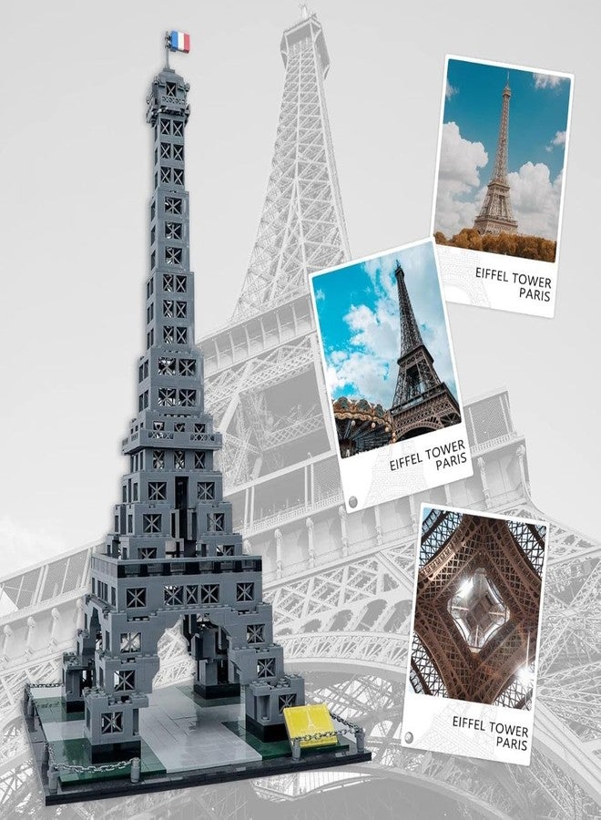 Babelly Architecture Eiffel Tower Building Block Toys, 25 x 12.6 x 12.6 Inch World Famous Paris Architecture 3D Model Set for Adult and Kids Educational Toys Gift (1820 Pieces) - Image 4